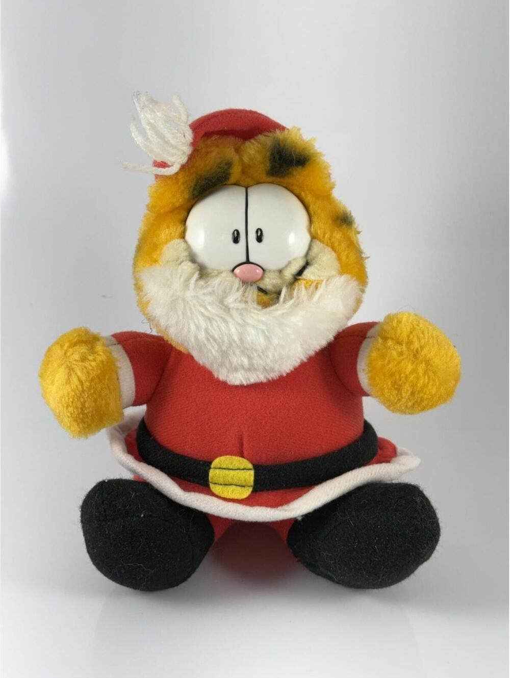 Garfield Santa Claus Stuffed Christmas Holidays Xmas 1983 Plush United Features